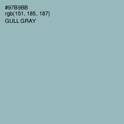 #97B9BB - Gull Gray Color Image